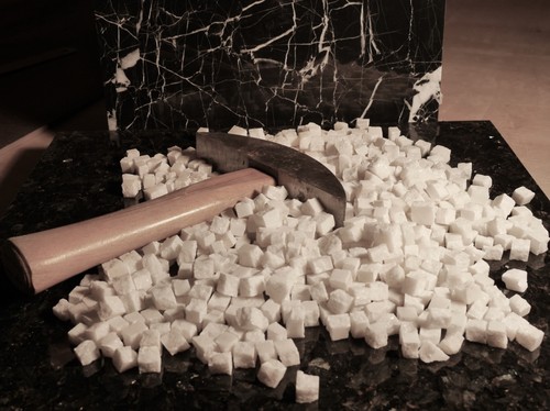 Handcut marble mosaic - marble,