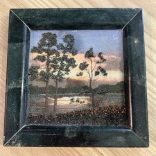 Vtg 6” Marble Slab Stone