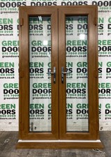 GOLDEN OAK FRENCH DOORS BROWN
