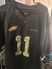 Philadelphia Eagles NFL Nike Salute To Service #11 Carson Wentz Jersey
