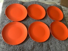 6 Vintage Melaware Orange 7”
