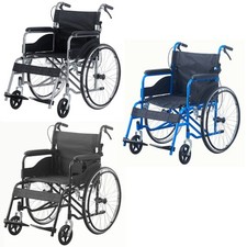 Lightweight Wheelchair Self Propelled Transit Attendant Brake Folding Wheelchair