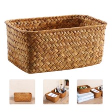 Seagrass storage basket woven - basket,