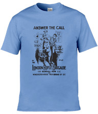 RGJ/RIFLES (Answer the call) London Rifle Brigade soft style t-shirt  2 designs