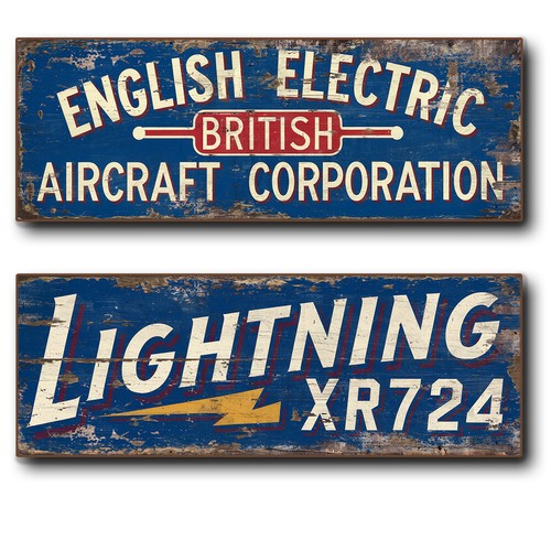 Lightning xr724 sign handmade - lightning,