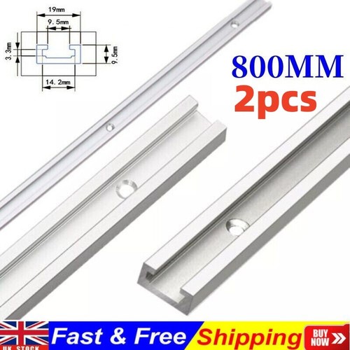 2pcs slot track - 2pcs, 800mm