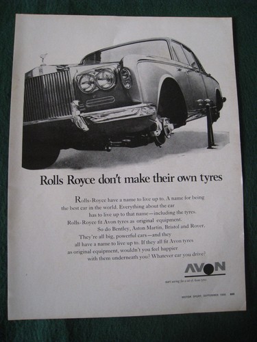 Avon tyres rolls royce don - royce, don't
