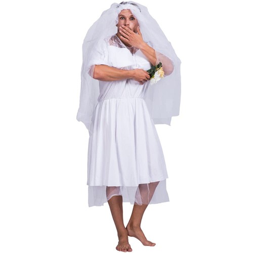 Mens hen party bride drag - bride,