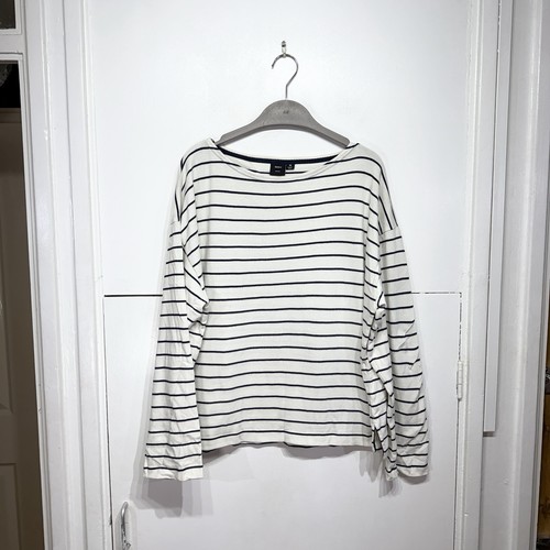 Finisterre top white navy - top,