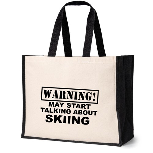 Warning may talk about skiing - warning,
