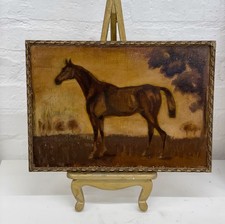 Oil Painting Horse Equine /