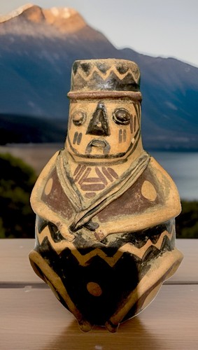 Pre columbian type vessel - pre-columbian,