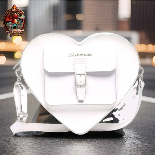 Martens white heart shape - martens,