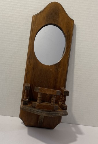 Mcm wood framed mirror - wood,