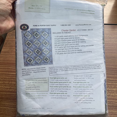 Fons porter quilt supply - fons,
