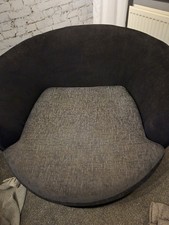 Black And Grey Cuddle Chair
