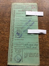 Triumph 12/50  Saloon Green Log Book.