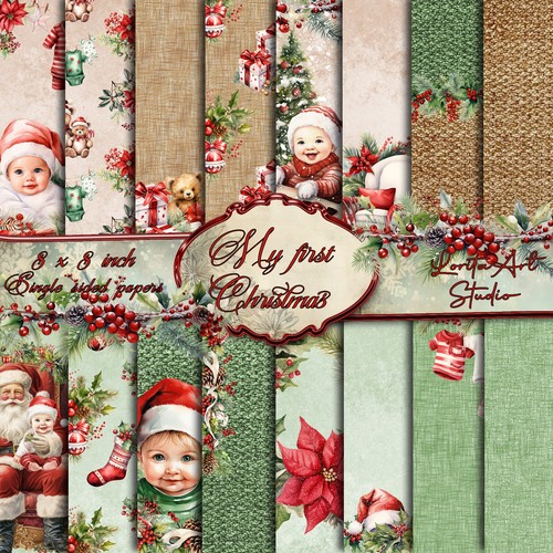 First christmas xmas paper - first, christmas,