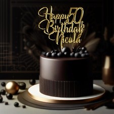 Personalised Name & Age Cake