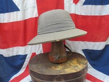 Antique Thomas Thos. Townend Blue Grey Colonial Pith Helmet in Tin