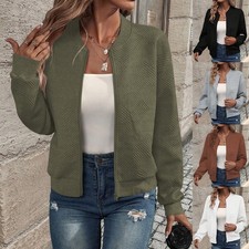 Ladies Zip Up Long Sleeve