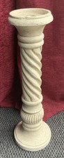 Fabulous Vintage Style Column Candle / Pillar Candle Holder/spiral carved shaft 