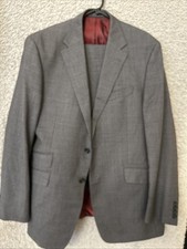 M&S Sartorial Wool Suit Timothy Everest Alfred Brown 42L Lined Trousers 36/33