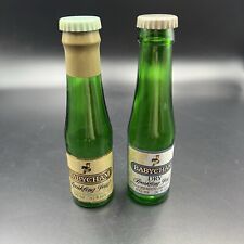 Pair Of Babycham Glass Salt