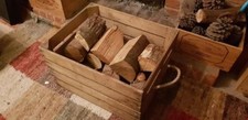 LOG STORE / FIRE WOOD STORAGE  / FIREPLACE KINDLING BOX , Old Wooden Apple Crate