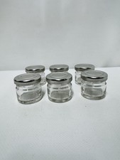 Mini Glass Jars with Silver