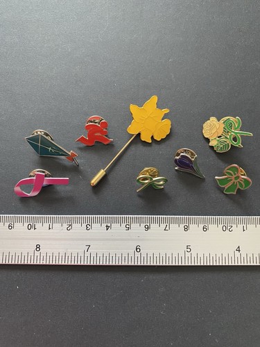Vintage modern charity lapel - &,