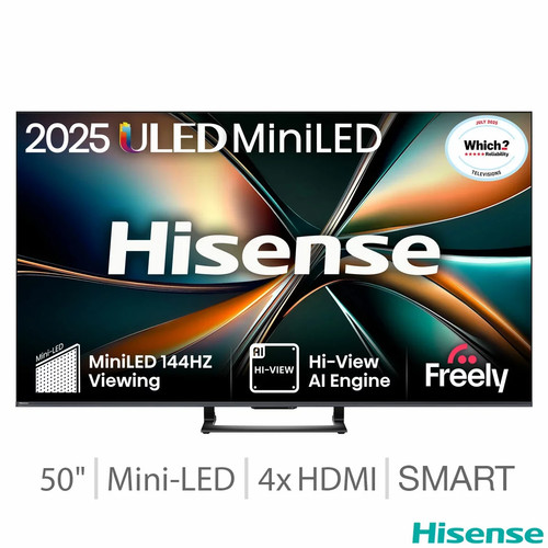 Hisense 50u7qtuk mini led - hisense, 50"