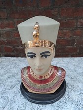 Large Spanish porcelain Egyptian bust figurine #1