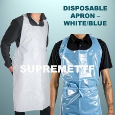 Disposable Plastic Aprons Blue