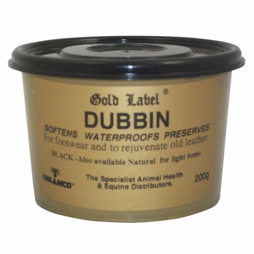 Gold label dubbin black - gold,