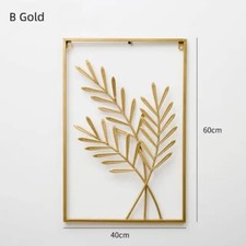Gold Metal Wall Art Modern