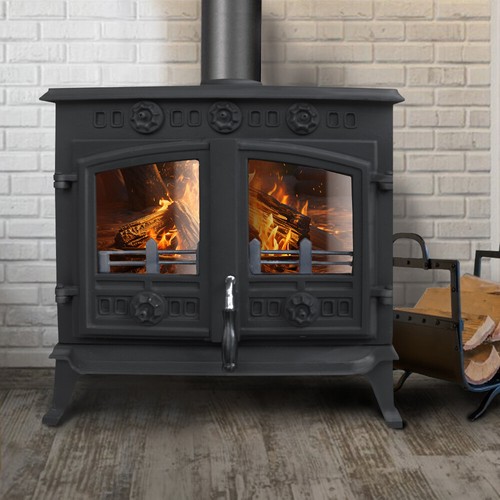 10kw multifuel stove log wood - stove,