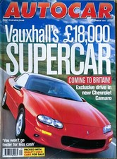 AUTOCAR MAGAZINE 03-DEC-97 - Peugeot 106 Rallye, Chevrolet Camaro Z28, Jaguar XJ