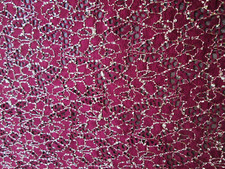 Burgundy & Gold, Floral, heavy