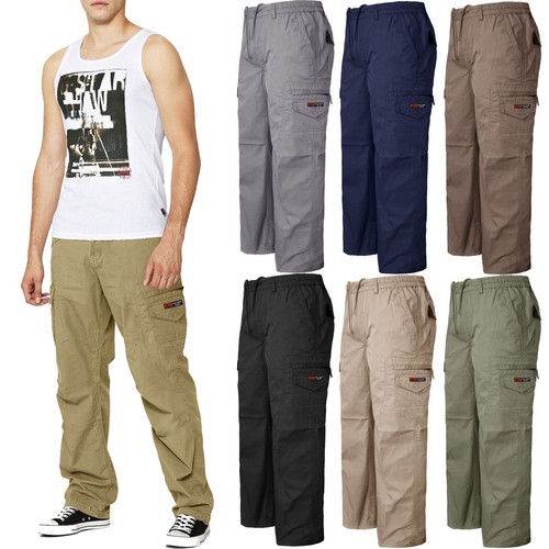 Mens durable elasticated - elasticated, waist