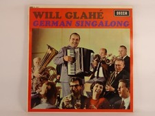 WILL GLAHE GERMAN SINGALONG (343) 16 Track LP including Picture Sleeve DECCA
