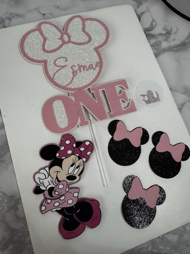 Pink girly cake topper - girly,