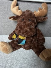 Christmas Moose Soft Toy With