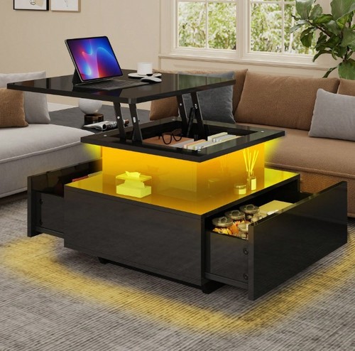 High gloss led coffee - high, table