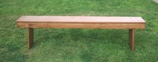 Vintage pine school dining/refectory bench. 177cm 