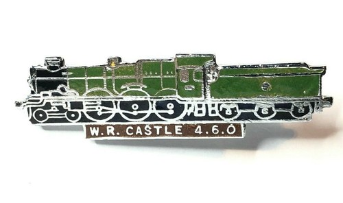 Enamel railway locomotive r - locomotive, w.r