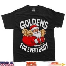 Golden Retriever Dog For Everybody Funny Santa Christmas T-Shirt