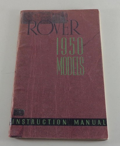 Owner manual rover p4 - manual, 75