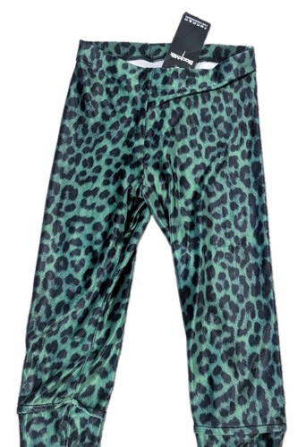 Black milk green leopard - green,