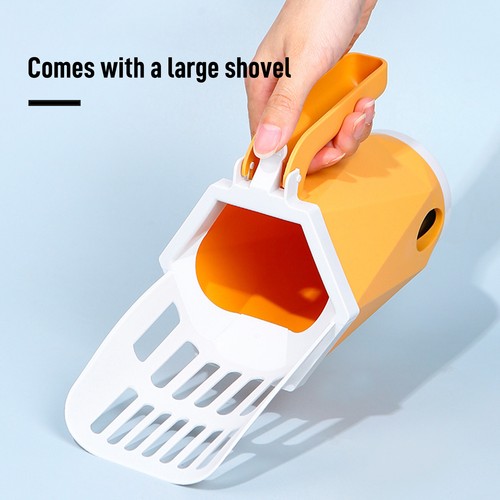 Cat litter scoop set - scoop, bin